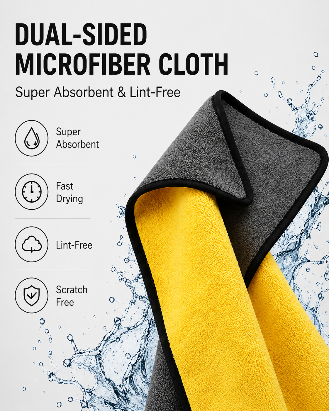 Nevira Ultra Plush 800 GSM Microfiber Detailing Towel