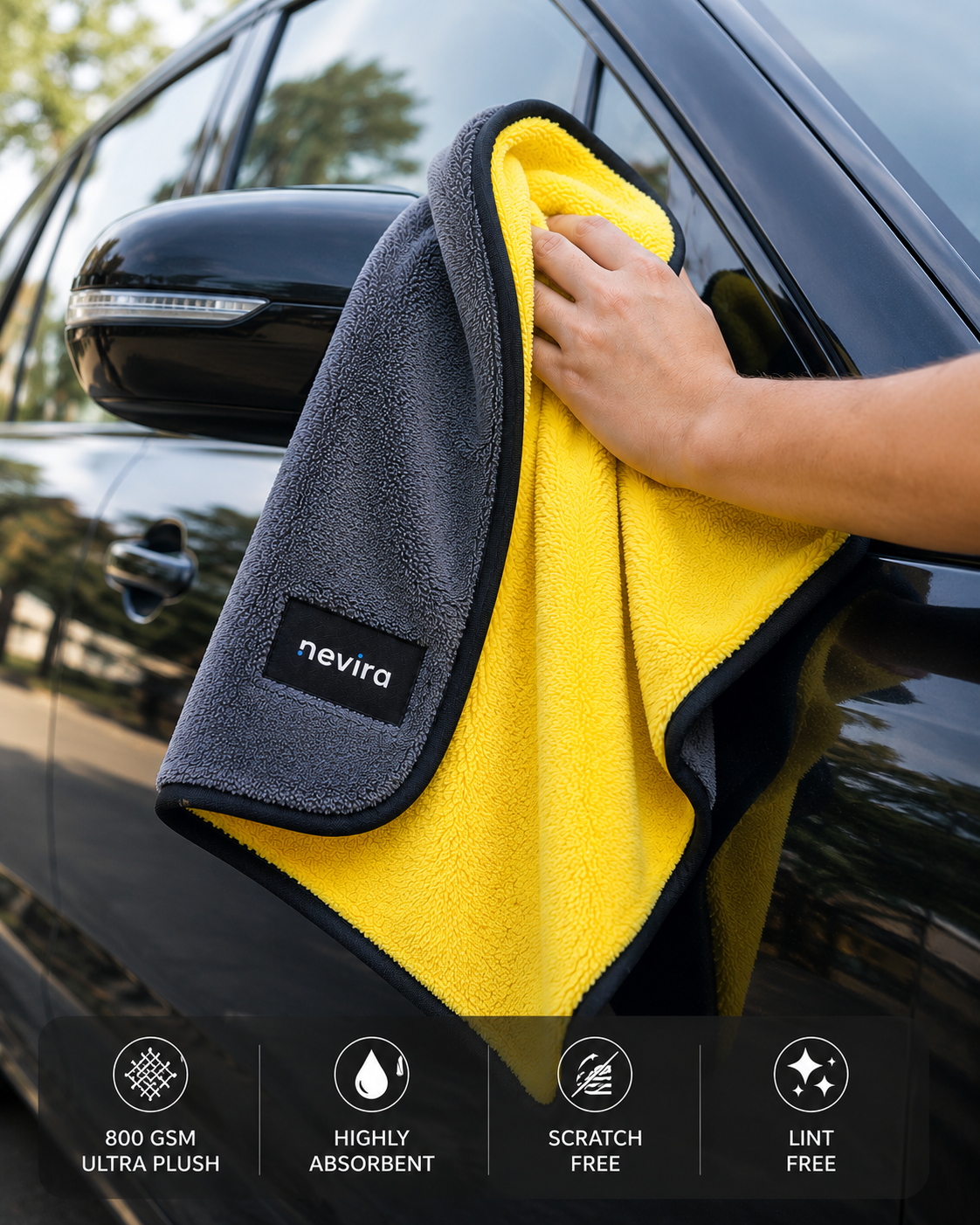 Nevira Ultra Plush 800 GSM Microfiber Detailing Towel